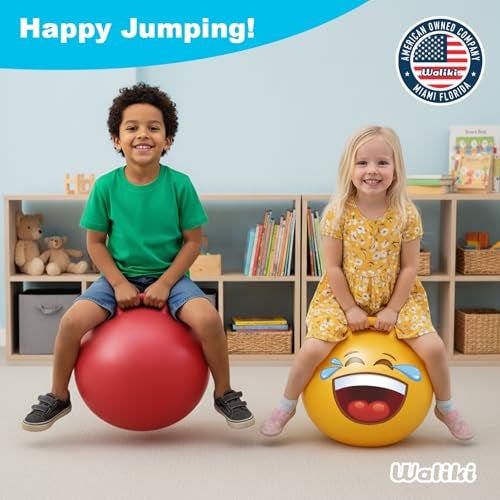 WALIKI Hopper Ball Toys for Boys and Girls 3 4 5 and 6 Years Old | Hippity Hop | Jumping Hopping Cool to for Kids | Bouncy Ball 18" - Image 4