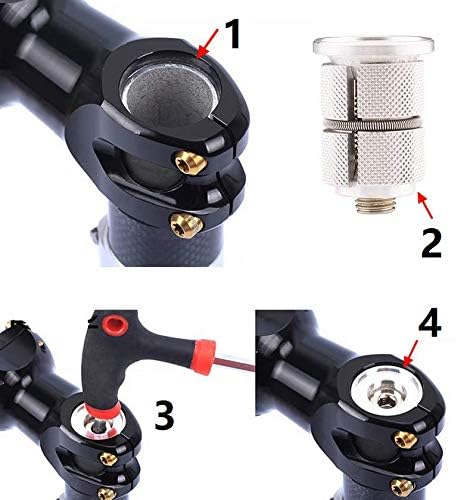 Freefly Free-fly Bike Stem Headset Top Cap,Aluminum Alloy Bicycle Headset Top Cap Bike Fork Expander Bung Plug (Blue) - Image 4