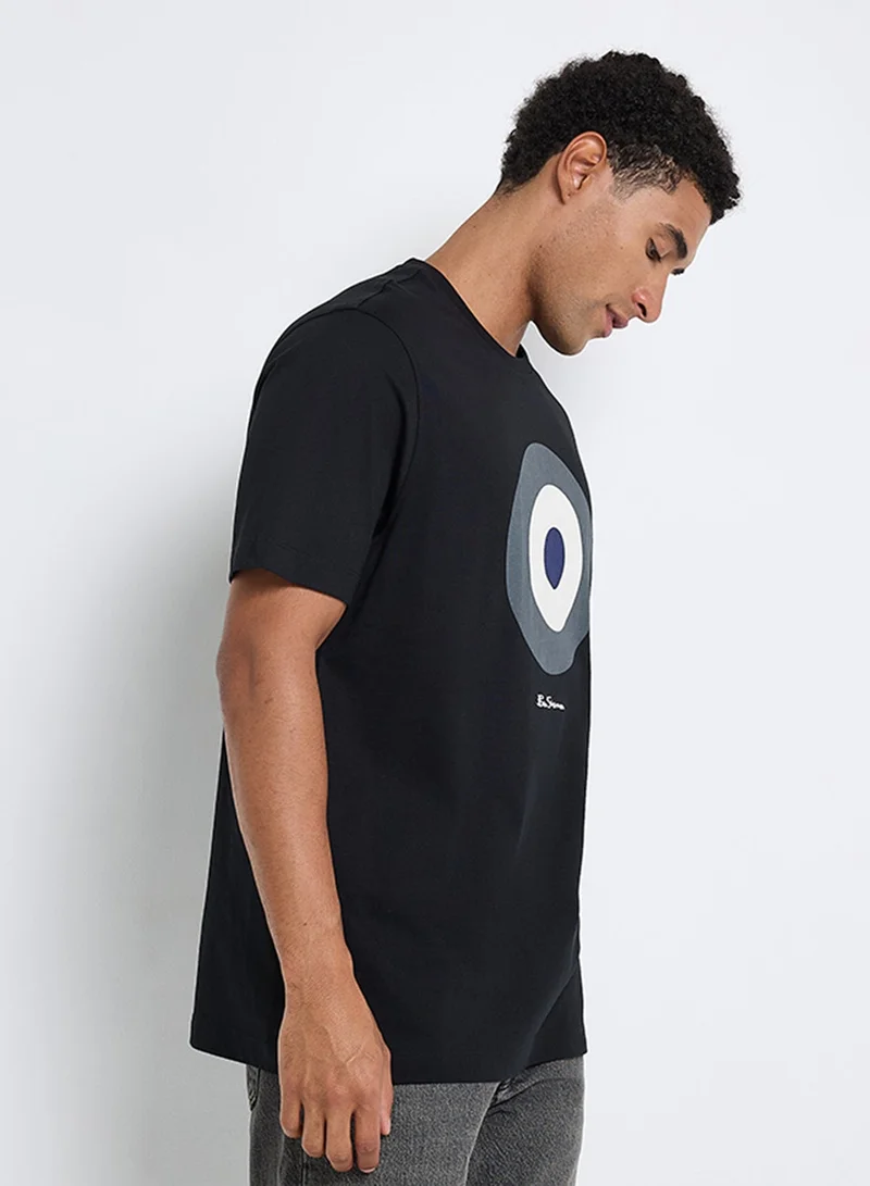 Ben Sherman  Signature Target Print Crew Neck T-Shirt for Men | Best Price UAE