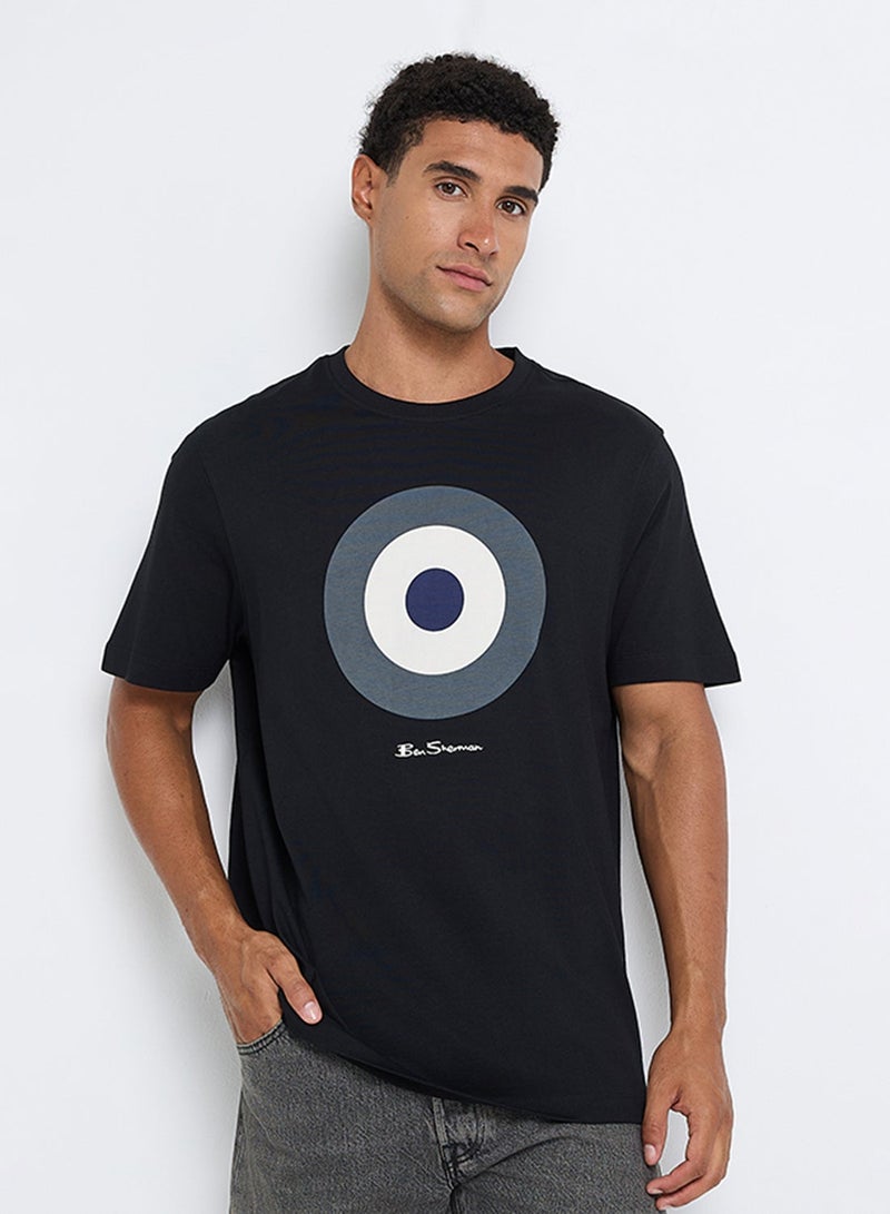 Ben Sherman Signature Target Print Crew Neck T-Shirt - Image 1