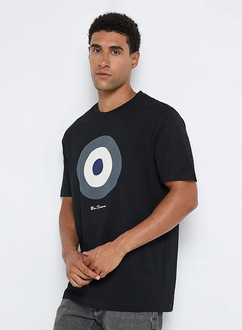 Ben Sherman  Signature Target Print Crew Neck T-Shirt for Men | Best Price UAE