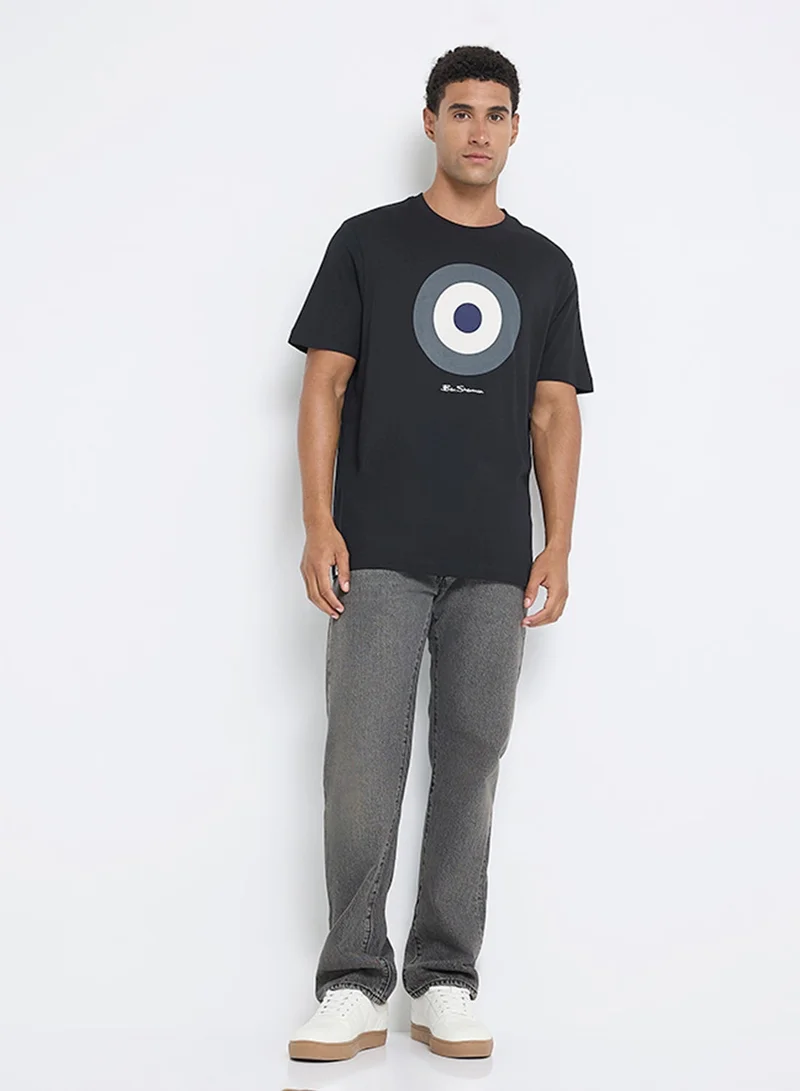 Ben Sherman  Signature Target Print Crew Neck T-Shirt for Men | Best Price UAE