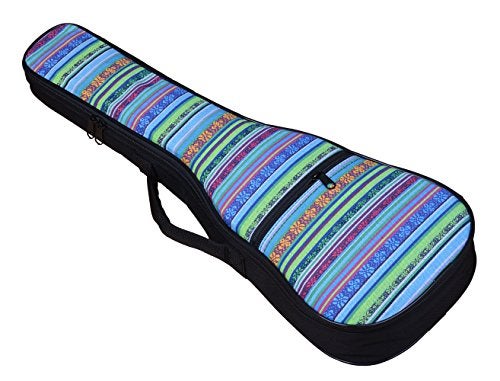HOT SEAL 10MM Sponge Padding Waterproof Durable Colorful Conventional Ukulele Case Bag with Storage (23/24 Inch, Bohemia No.2) - Image 2
