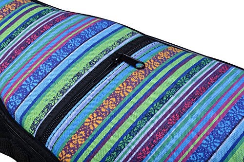 HOT SEAL 10MM Sponge Padding Waterproof Durable Colorful Conventional Ukulele Case Bag with Storage (23/24 Inch, Bohemia No.2) - Image 5