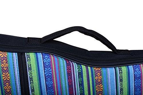 HOT SEAL 10MM Sponge Padding Waterproof Durable Colorful Conventional Ukulele Case Bag with Storage (23/24 Inch, Bohemia No.2) - Image 3