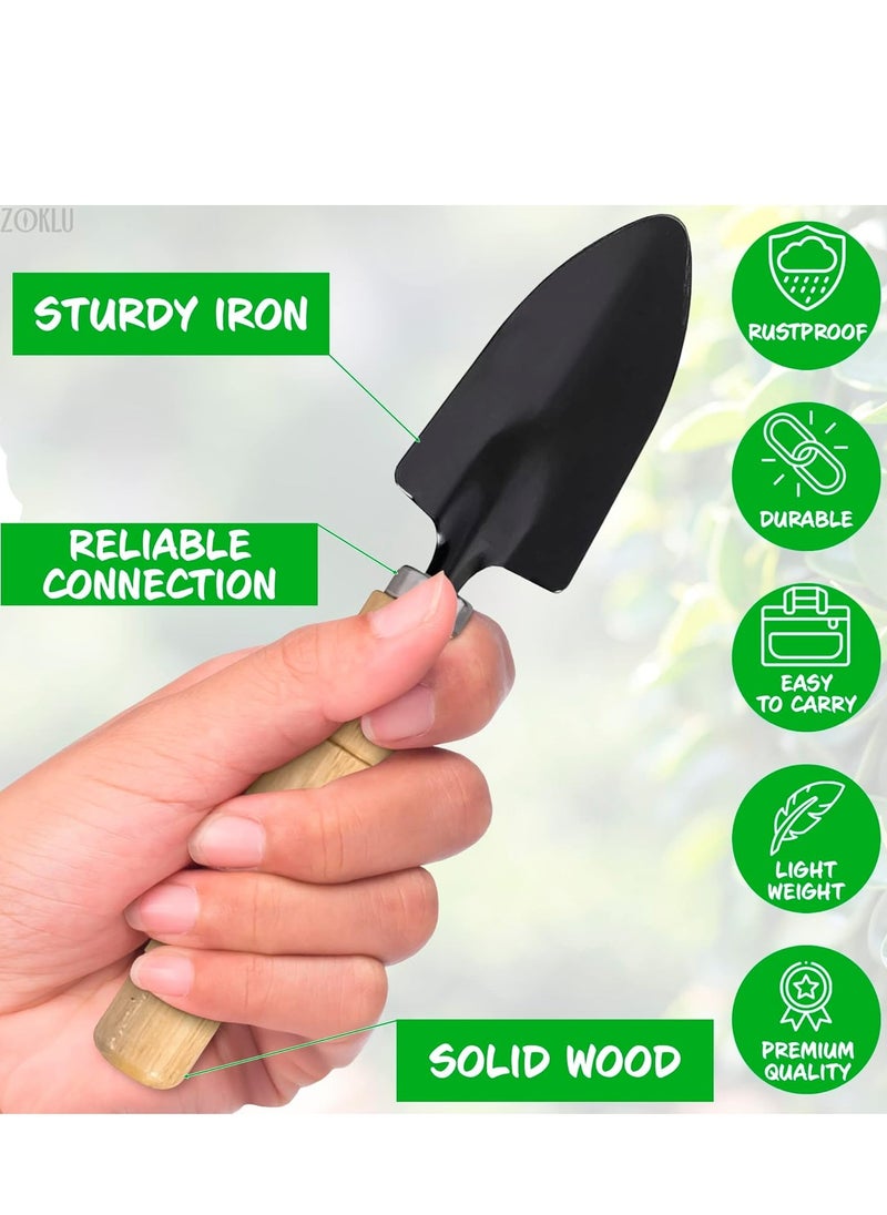 Oasisgalore 3-Piece Gardening Tool Set – Hand Shovel Trowel, Small Rake for Indoor and Outdoor Plants.  - Image 3