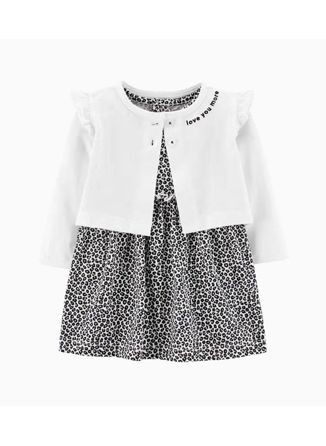 RedMapleTEK 2-Piece Set Of Baby Girl Jacket And Short-Sleeved Dress - Image 1