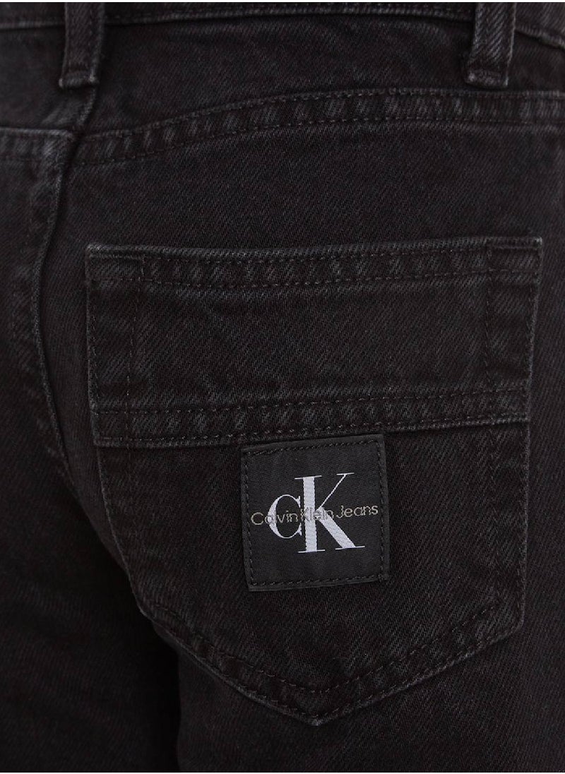 Calvin Klein Jeans - Calvin Klein Jeans Kids, Boys' Jeans - Straight Leg  - Casual Bottoms - Cotton , Black - Image 1