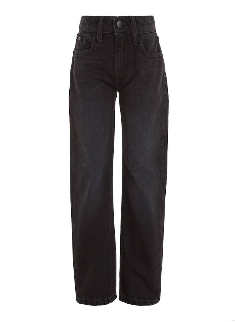 Calvin Klein Jeans - Calvin Klein Jeans Kids, Boys' Jeans - Straight Leg  - Casual Bottoms - Cotton , Black - Image 1