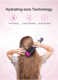 KinseiBeauty 5-in-1 Rotating Hair Dryer Brush – Hot Air  Brush Set with 2 Interchangeable Brushes, Ionic Blow Dryer & Volumizer for Curling, Straightening & Styling  - Image 2
