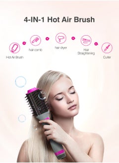 KinseiBeauty 5-in-1 Rotating Hair Dryer Brush – Hot Air  Brush Set with 2 Interchangeable Brushes, Ionic Blow Dryer & Volumizer for Curling, Straightening & Styling  - Image 4
