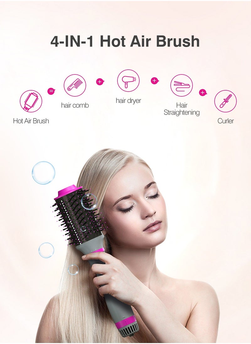 KinseiBeauty 5-in-1 Rotating Hair Dryer Brush – Hot Air  Brush Set with 2 Interchangeable Brushes, Ionic Blow Dryer & Volumizer for Curling, Straightening & Styling  - Image 4