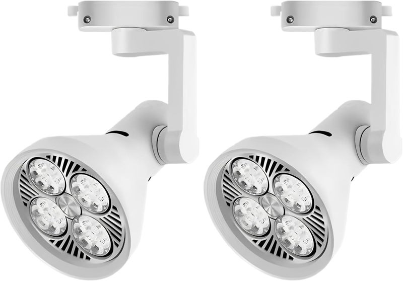 Track Spotlight, 2 Pcs 55W LED Grow Lights, 3000K Warm Full Spectrum, Horn Style, Aluminum Alloy, for Indoor Plants Flower - Image 1