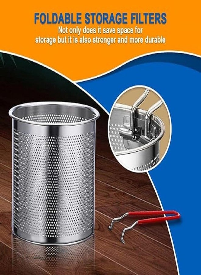 Urshigar 1.2 Liter Stainless Steel Detachable Fryer Pan with Strainer for Fried Chicken Legs, French Fries, Cooing Tools (Silver, Pack of 1) - Image 4
