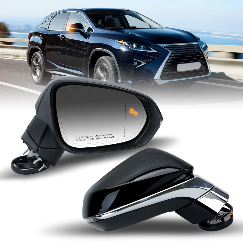 MOFOAP Right Passenger Side Mirror For 20162022 Lexus RX350 20182022 RX350L RX450h RX451hL Mirrors with Blind Spot IndicatorHeatedMemoryTurn Signal IndicatorAuto Foldingwithout Camera - Image 2