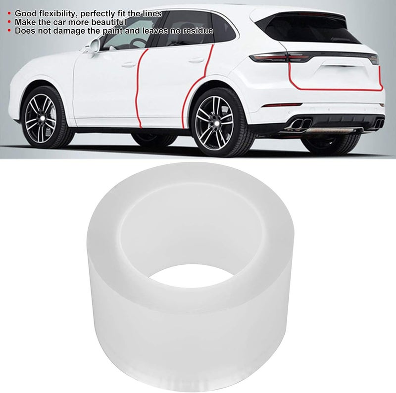 Haofy Car Door Sill Protector Transparent Nano Tape Anti Scratch Anti Collision Universal Fit All Vehicles Removal Heat (7cm*10m) - Image 2