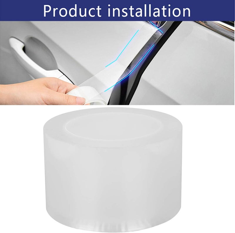 Haofy Car Door Sill Protector Transparent Nano Tape Anti Scratch Anti Collision Universal Fit All Vehicles Removal Heat (7cm*10m) - Image 4