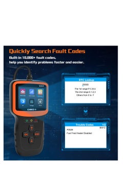 Y&D Car OBD2 Scanner Diagnostic Tool, OBDII/EOBD Code Reader Engine Fault Readers, with Reset & I/M Readiness, for All Vehicles After 1996  - Image 4