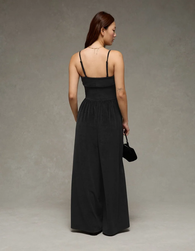 American Eagle  AE Velvet Foldover Jumpsuit for Women | Best Price UAE