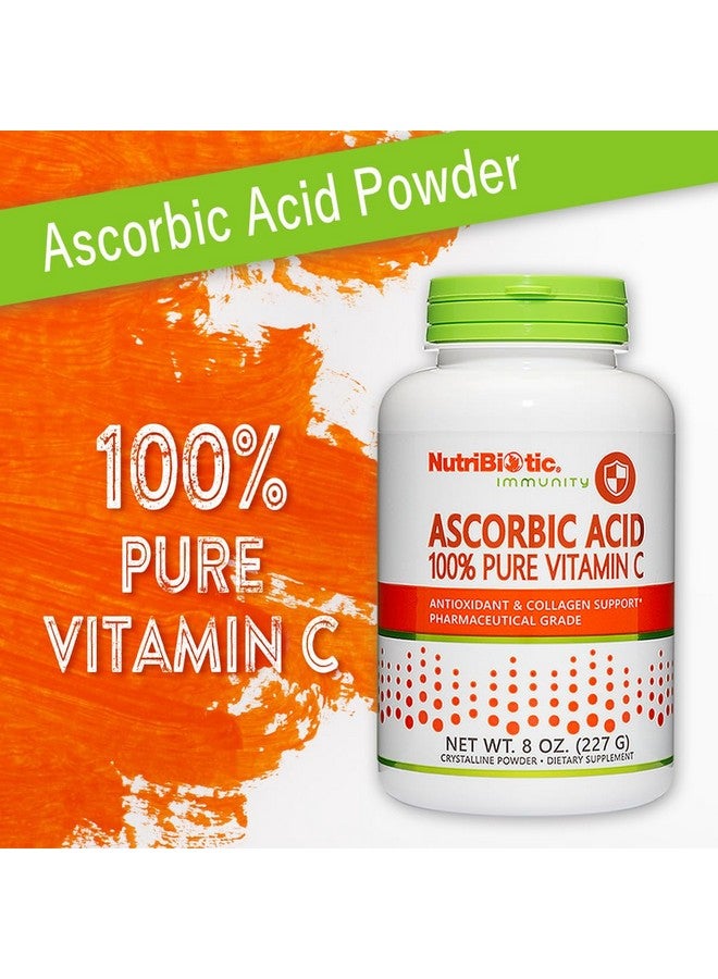 NutriBiotic Ascorbic Acid Vitamin C Powder, 8 Oz | Pharmaceutical Grade L-Ascorbic Acid, 2000 Mg Per Serving | Essential Immune & Antioxidant Collagen Support Supplement | Vegan, Gluten & GMO Free - Image 4