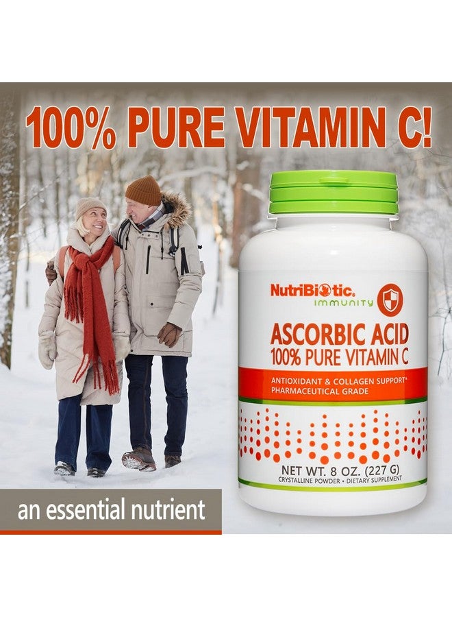NutriBiotic Ascorbic Acid Vitamin C Powder, 8 Oz | Pharmaceutical Grade L-Ascorbic Acid, 2000 Mg Per Serving | Essential Immune & Antioxidant Collagen Support Supplement | Vegan, Gluten & GMO Free - Image 5