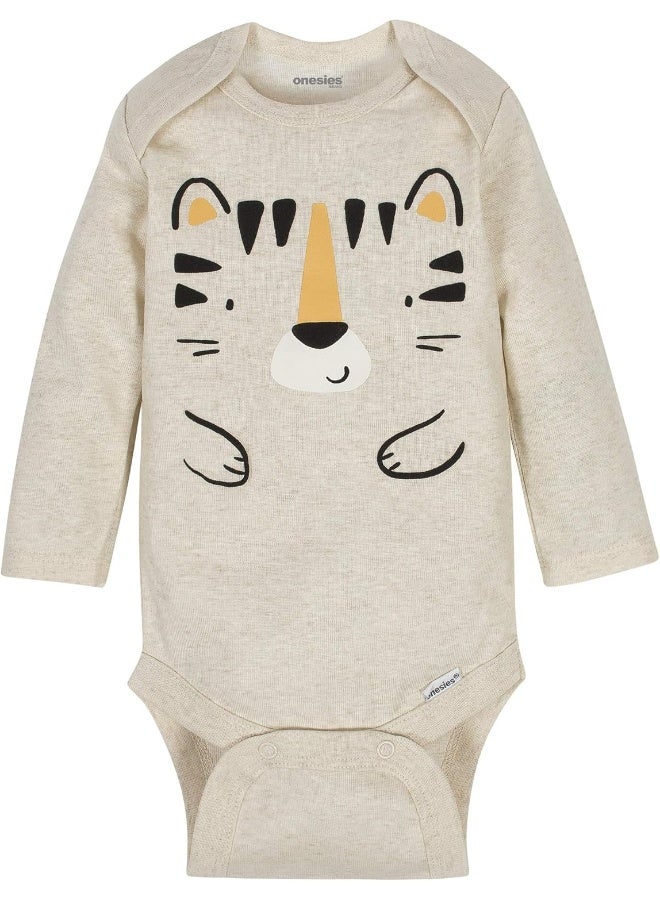 Onesies Brand Onesies Brand Baby Boys 6-Pack Long Sleeve Bodysuits Baby and Toddler T-Shirt Set  - Image 2