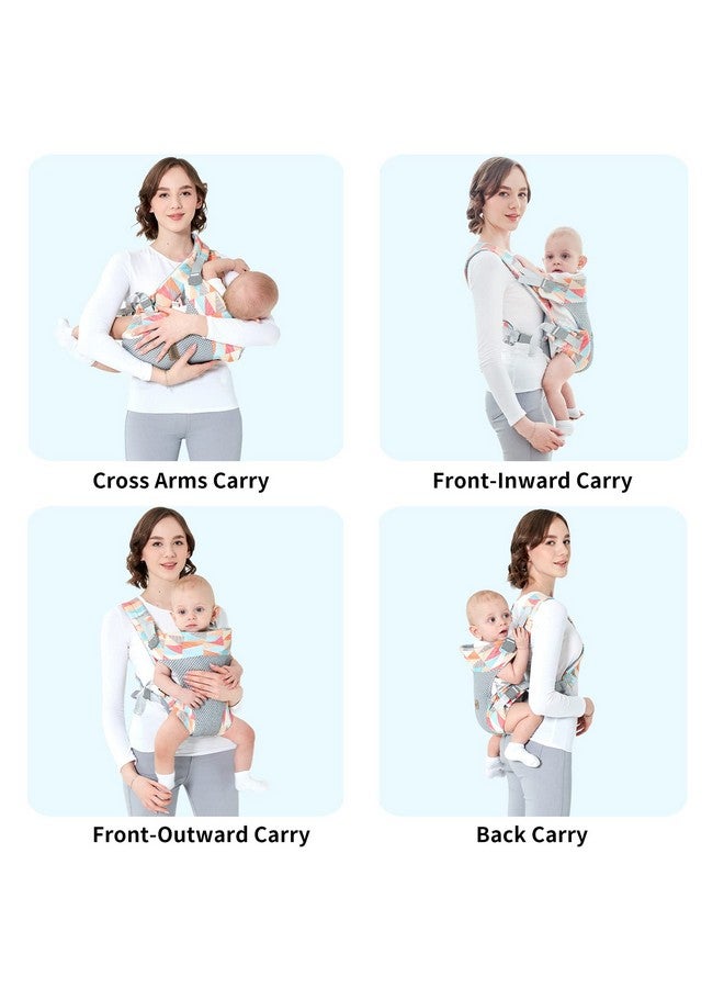Ocanoiy Ocanoiy Baby Carrier Wrap, Ergonomic Front Carrier for Baby Infant Carrier All Carry Position Front and Back Face-in Face-Out Holder Baby Kangaroo Carrier for Toddler (Colorful)  - Image 3