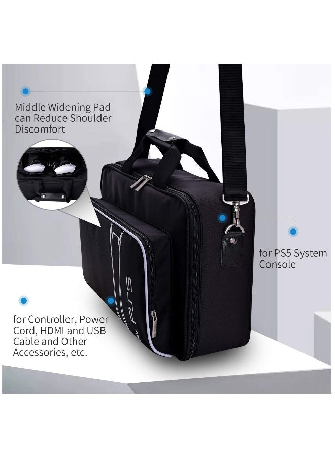 Topleo PS5 Carrying Case for Storage Protective PS5 Console Disc/Digital Edition with Shockproof Compartments  - Image 5
