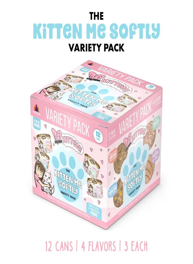Weruva B.F.F. Kitten The Kitten Me Softly Variety Pack, 2.8oz Can, Pack of 12 - Image 2