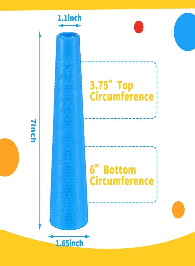 Threehoney 50 Set Stacking Hand Replacement Cones Occupational Therapy Equipment Hand Therapy Tools 7 Inch Small Stacking Cones Textured Physical Exercisers - Image 2