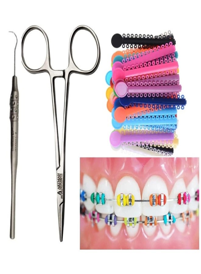 ARTMAN INSTRUMENTS Dental Braces Color Changing Kit, Orthodontic Ties Changing kit, Change The Color of Your Braces Yourself in Minutes Ligas para Brackets Ortodoncia - Image 1