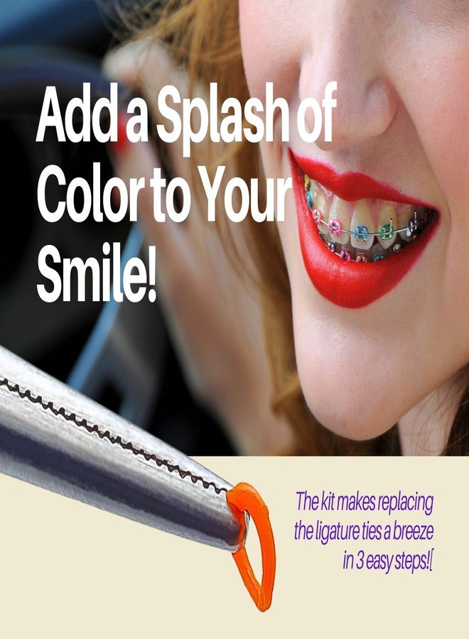 ARTMAN INSTRUMENTS Dental Braces Color Changing Kit, Orthodontic Ties Changing kit, Change The Color of Your Braces Yourself in Minutes Ligas para Brackets Ortodoncia - Image 2