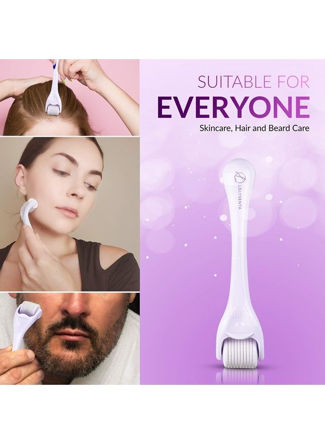 Mroobest Lolysenta Derma Roller 0.25mm, Titanium Microneedle Roller for Face, Microdermabrasion Facial Roller, Microneedling Dermaroller, Includes Storage Case - Image 3
