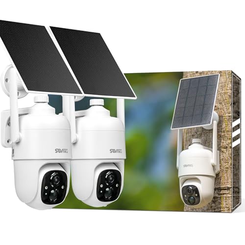 SOVMIKU SOVMIKU Vicohome 2cq1 Solar Security Camera Wireless Outdoor Battery Way Detection Night Flashlight Days Care Plan