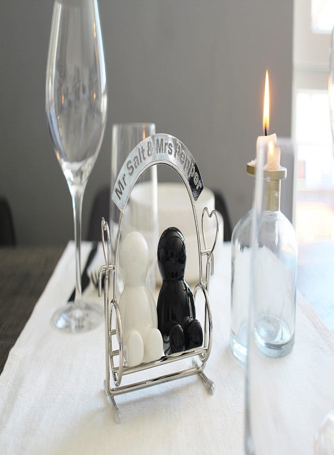 Winkee - Mr. Salt & Mrs. Pepper | The Adorable Spice Shaker Couple on a Hollywood Swing | Salt and Pepper Shaker Duo | Kitchen Decor - Image 3