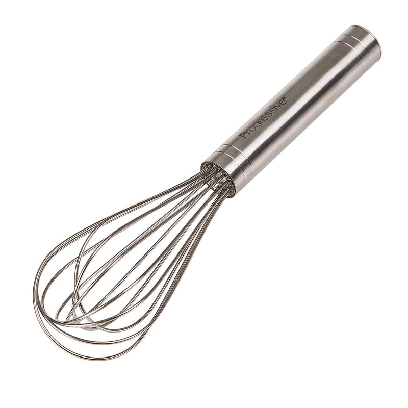 PrepWorks by Progressive 8Inch Balloon Whisk Handheld Steel Wire Whisk for Blending Whisking Beating Stirring BPAFree Dishwasher Safe