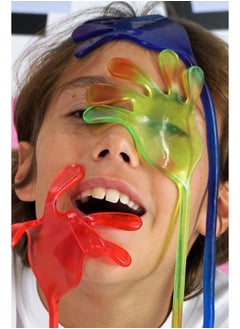 Ja-Ru JA-RU Snap Hand-Jumbo Sticky Hands Toy (12 Packs Assorted). Large Stretchy Sticky Hands Toy for Kids. Party Favors, Classroom Prizes, Birthday Gifts Easter Day Goodie Bags Stuffers Bulk 414-12s  - Image 4