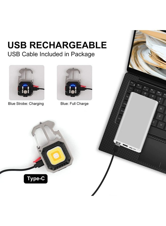 Care4 مصباح LED COB صغير مع حلقة مفاتيح بسطوع 800 لومن مع 3 أوضاع إضاءة محمولة مثالية للتخييم وصيد السمك والانقطاع الكهربائي - Image 4