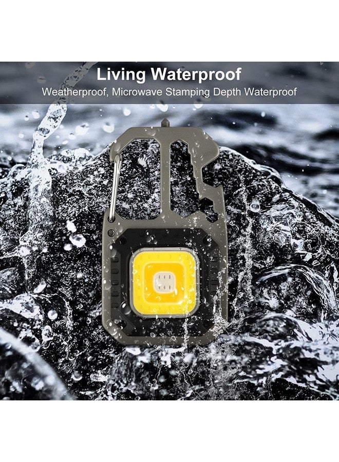 Care4 مصباح LED COB صغير مع حلقة مفاتيح بسطوع 800 لومن مع 3 أوضاع إضاءة محمولة مثالية للتخييم وصيد السمك والانقطاع الكهربائي - Image 3