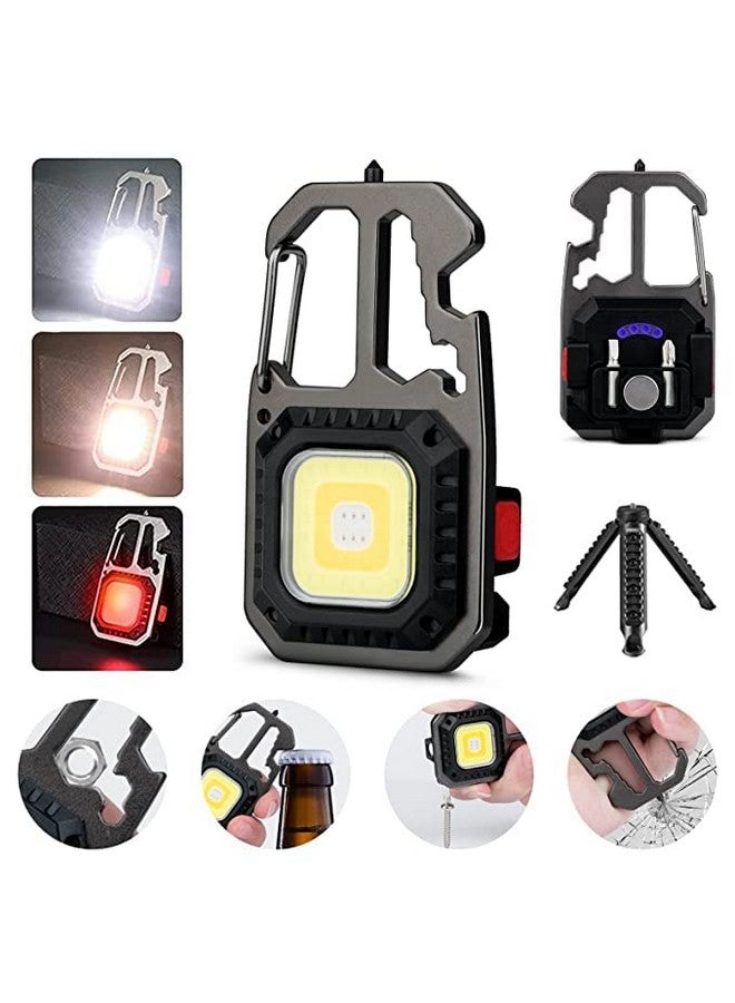 Care4 مصباح LED COB صغير مع حلقة مفاتيح بسطوع 800 لومن مع 3 أوضاع إضاءة محمولة مثالية للتخييم وصيد السمك والانقطاع الكهربائي - Image 2