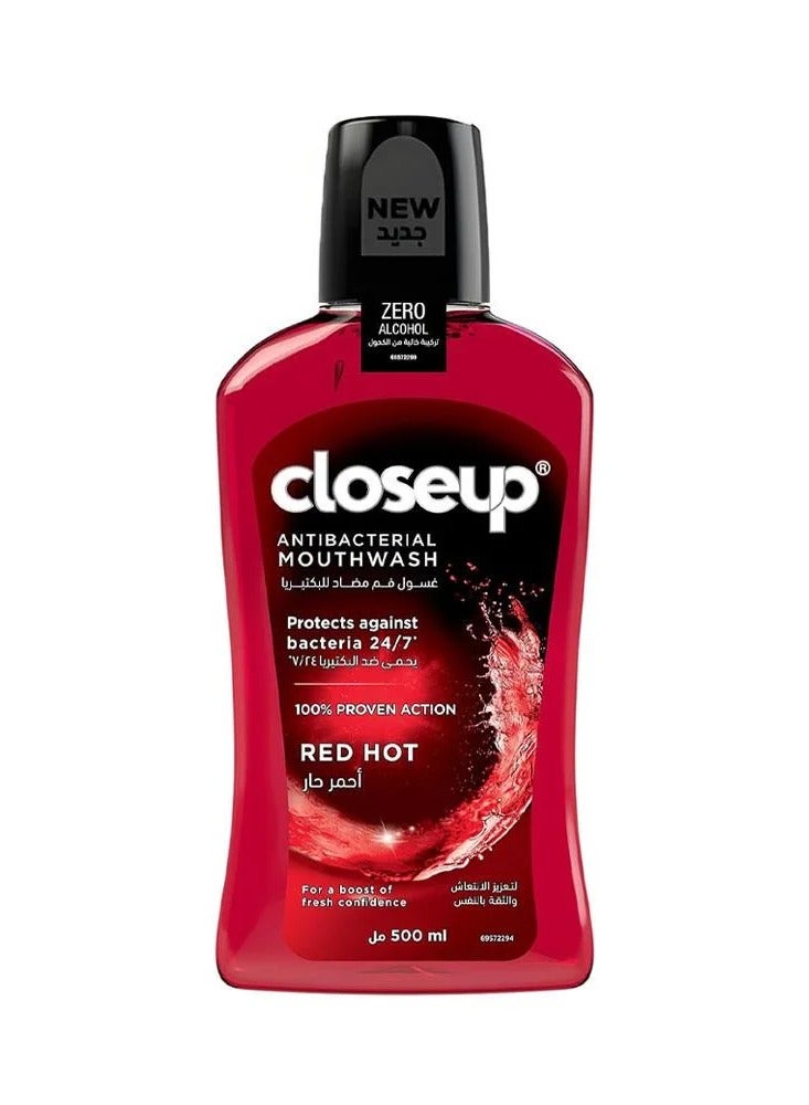 Closeup Antibacterial Mouthwash Red Hot - 500 ml