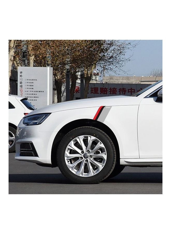 NIBEMINENT 2-Piece Decorative Car Sticker Label For BMW/Benz/Audi/VW Honda - Image 4