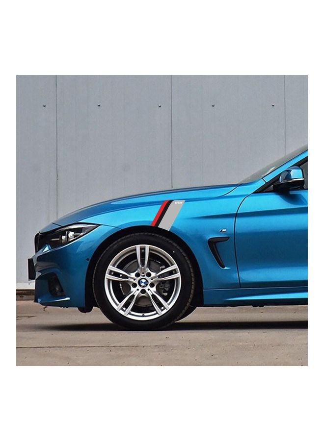 NIBEMINENT 2-Piece Decorative Car Sticker Label For BMW/Benz/Audi/VW Honda - Image 3