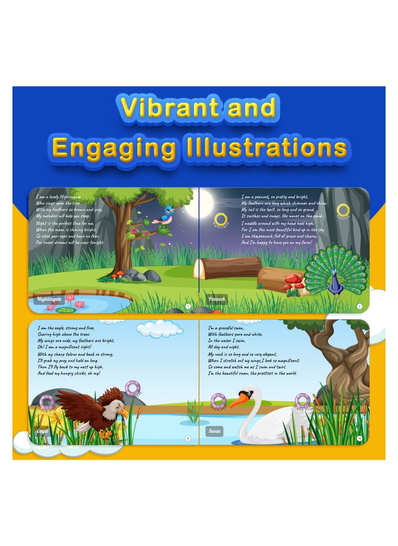 Kiddale Birds Rhyme Musical Sound Book for Children Aged 1 and Up  - Image 4