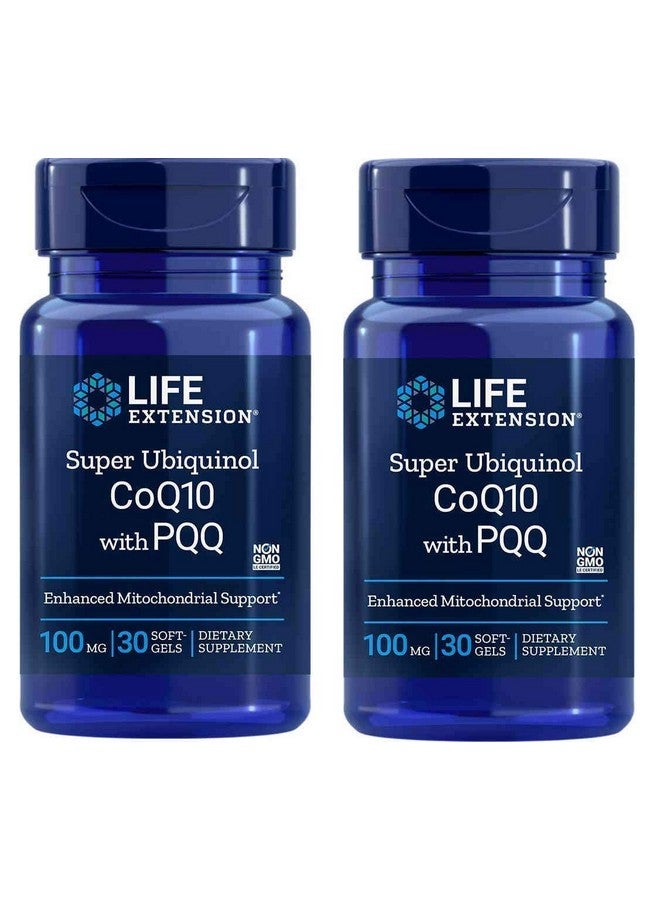 لايف إكستنشن Life Extension Super Ubiquinol CoQ10 مع PQQ، 30 كبسولة هلامية. عبوة من زجاجتين - Image 1