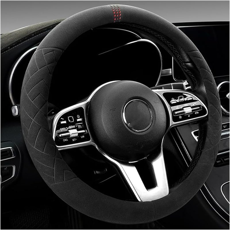 Bittwee Car Suede Steering Wheel Cover - Image 1