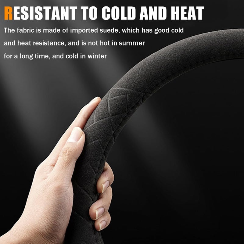 Bittwee Car Suede Steering Wheel Cover - Image 2
