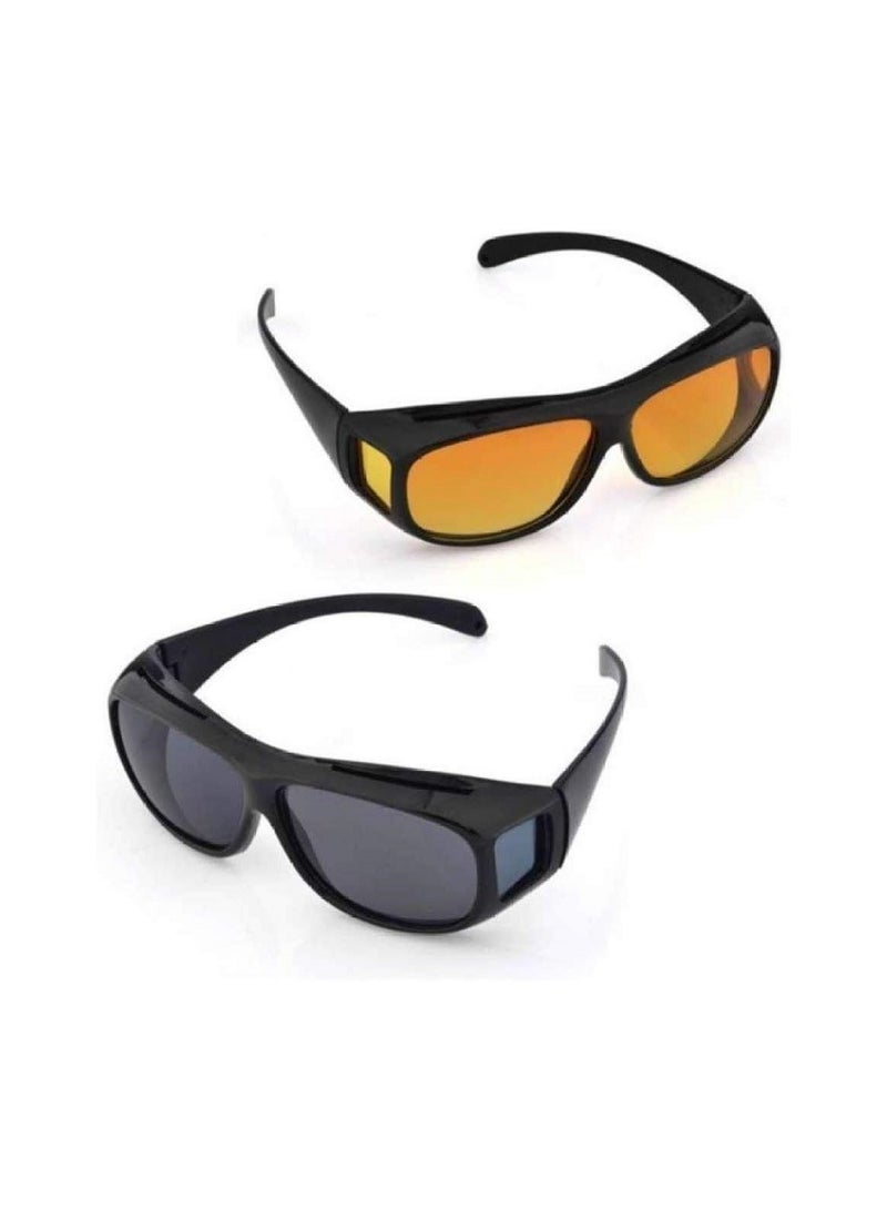 HD Anti-Glare Night Vision Driving Polarized Unisex Sunglasses - 2 Pack - Image 3
