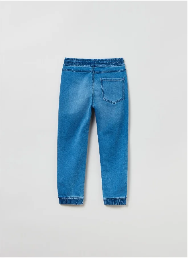 Ovs OVS Stretch Denim Joggers With Drawstring