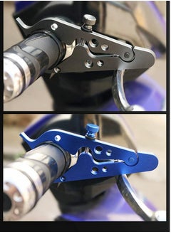 Excefore Motorcycle Cruise Control, Motorcycle Throttle Lock, Universal Throttle Assist Wrist/Hand Grip Lock Clamp with Silicone Ring Protect Fits Most Any Bike Durable Lightweight Aluminum Alloy  - Image 3